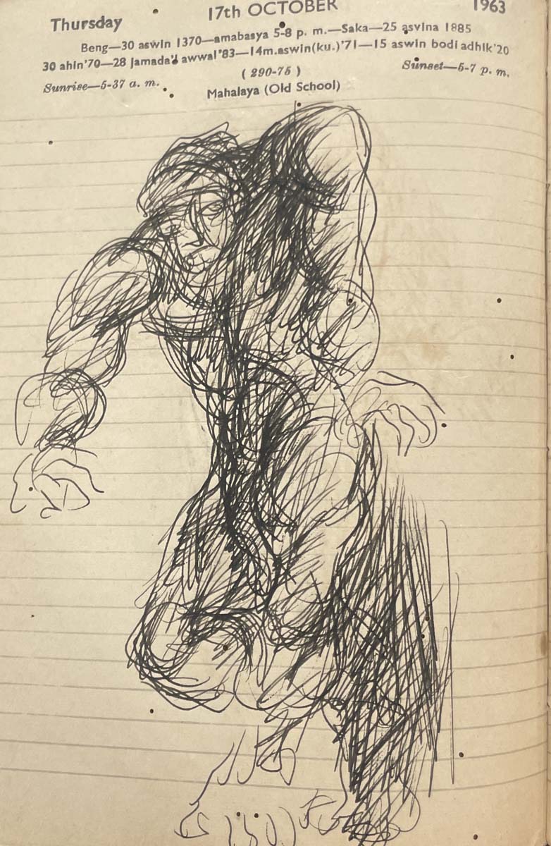 Nikhil Biswas (1930 - 1966) - UNTITLED (Sketchbook) (Circa 1960)