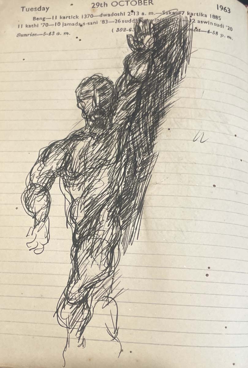 Nikhil Biswas (1930 - 1966) - UNTITLED (Sketchbook) (Circa 1960)