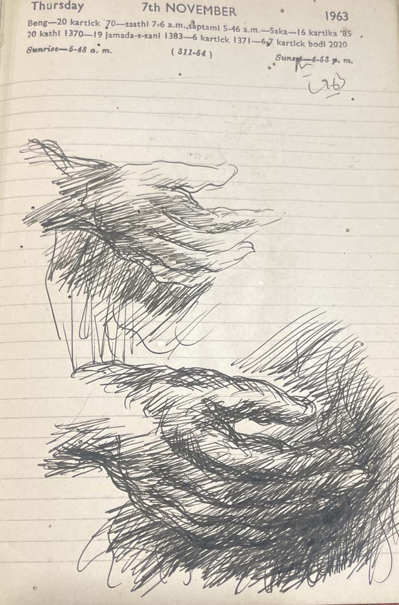 Nikhil Biswas (1930 - 1966) - UNTITLED (Sketchbook) (Circa 1960)