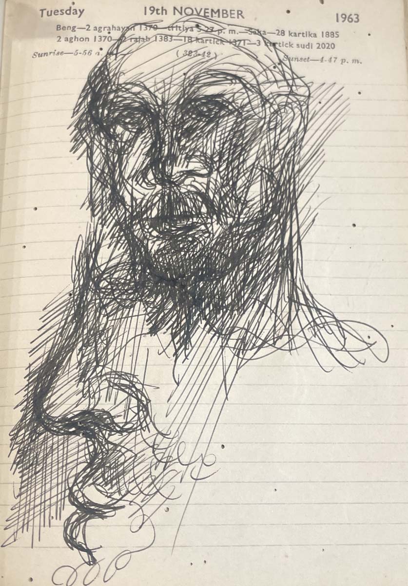 Nikhil Biswas (1930 - 1966) - UNTITLED (Sketchbook) (Circa 1960)