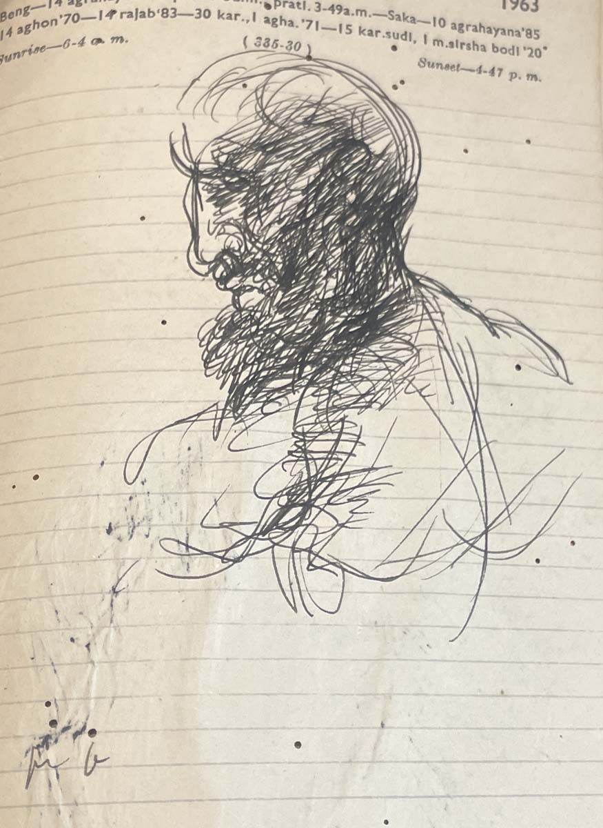 Nikhil Biswas (1930 - 1966) - UNTITLED (Sketchbook) (Circa 1960)