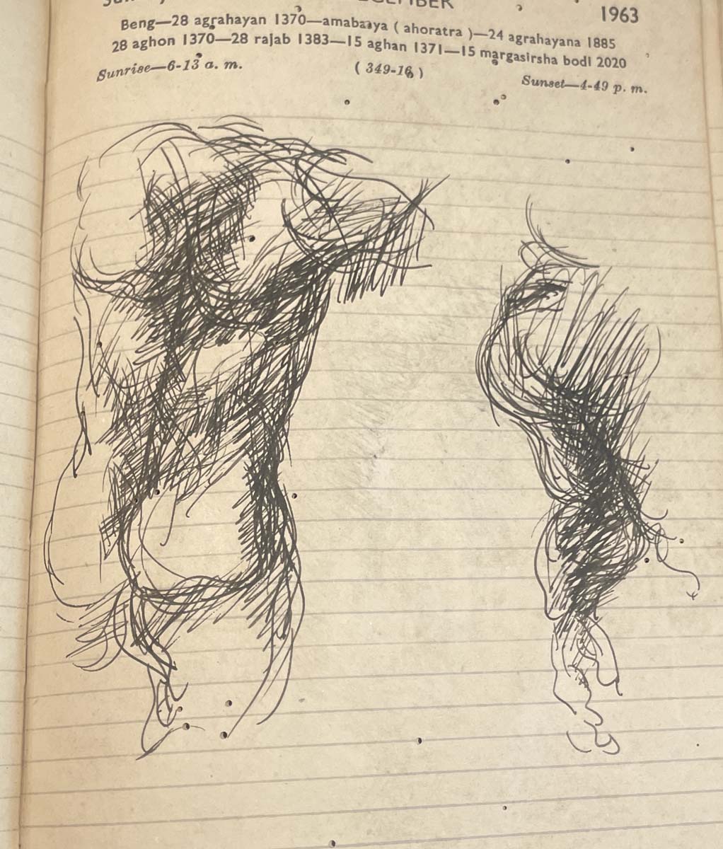 Nikhil Biswas (1930 - 1966) - UNTITLED (Sketchbook) (Circa 1960)