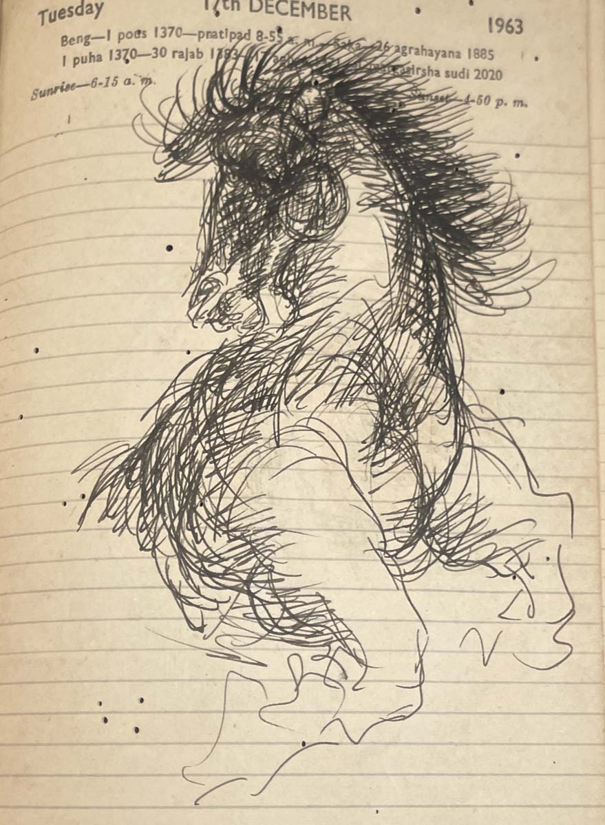 Nikhil Biswas (1930 - 1966) - UNTITLED (Sketchbook) (Circa 1960)