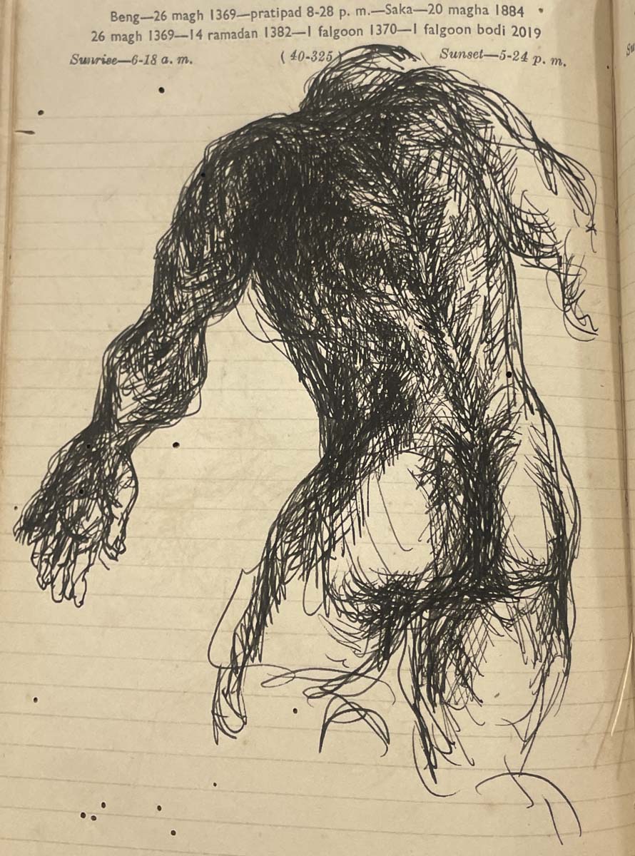 Nikhil Biswas (1930 - 1966) - UNTITLED (Sketchbook) (Circa 1960)