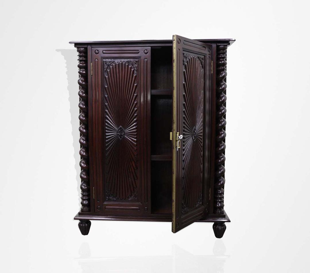Rosewood Portuguese half cabinet