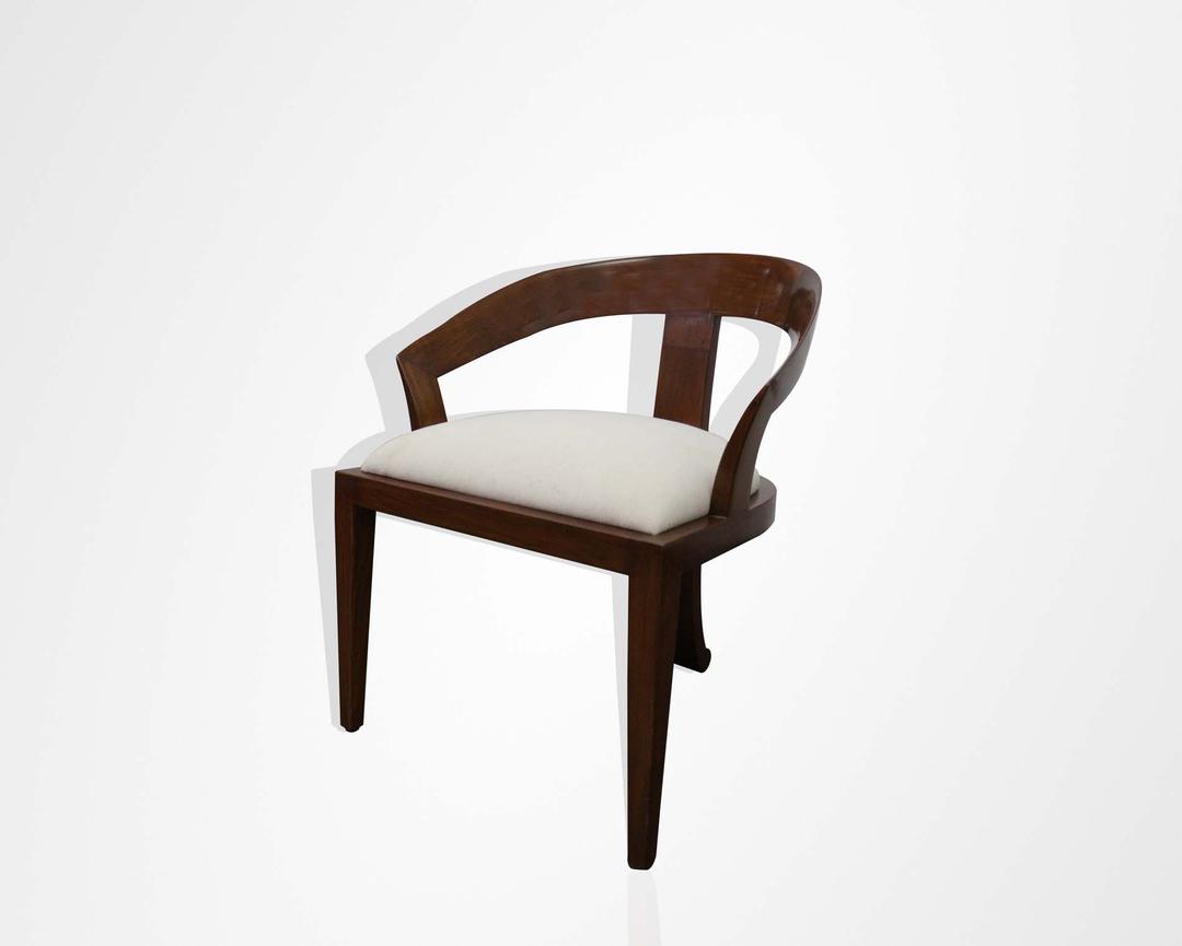 Teakwood art deco chairs