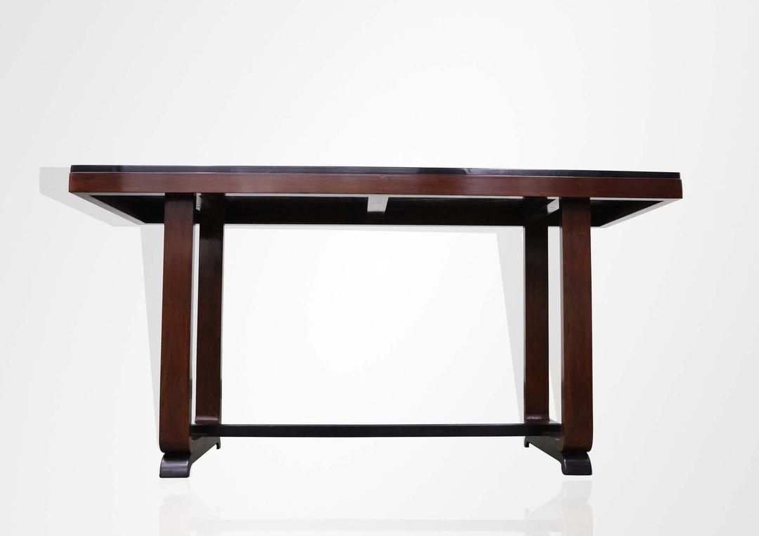 Art deco Mahogany wood console