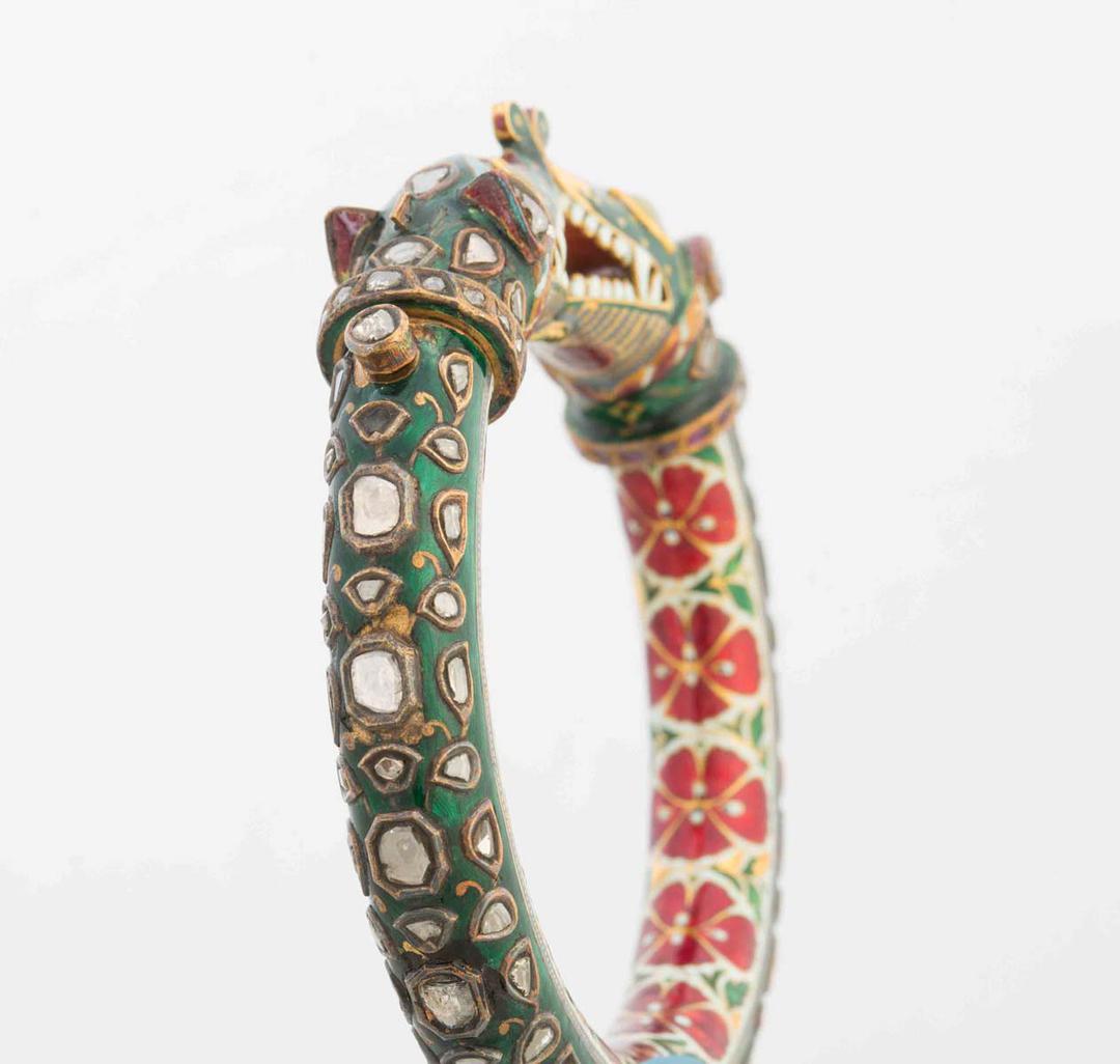 Green Enamel Bangle