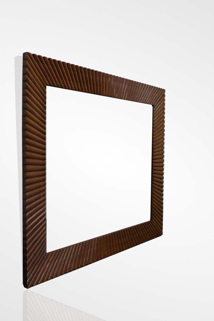 Art deco satinwood mirror frame