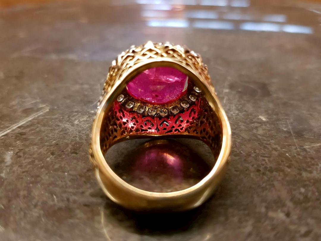 Burmese Ruby 16ct Antique Cushion Cut