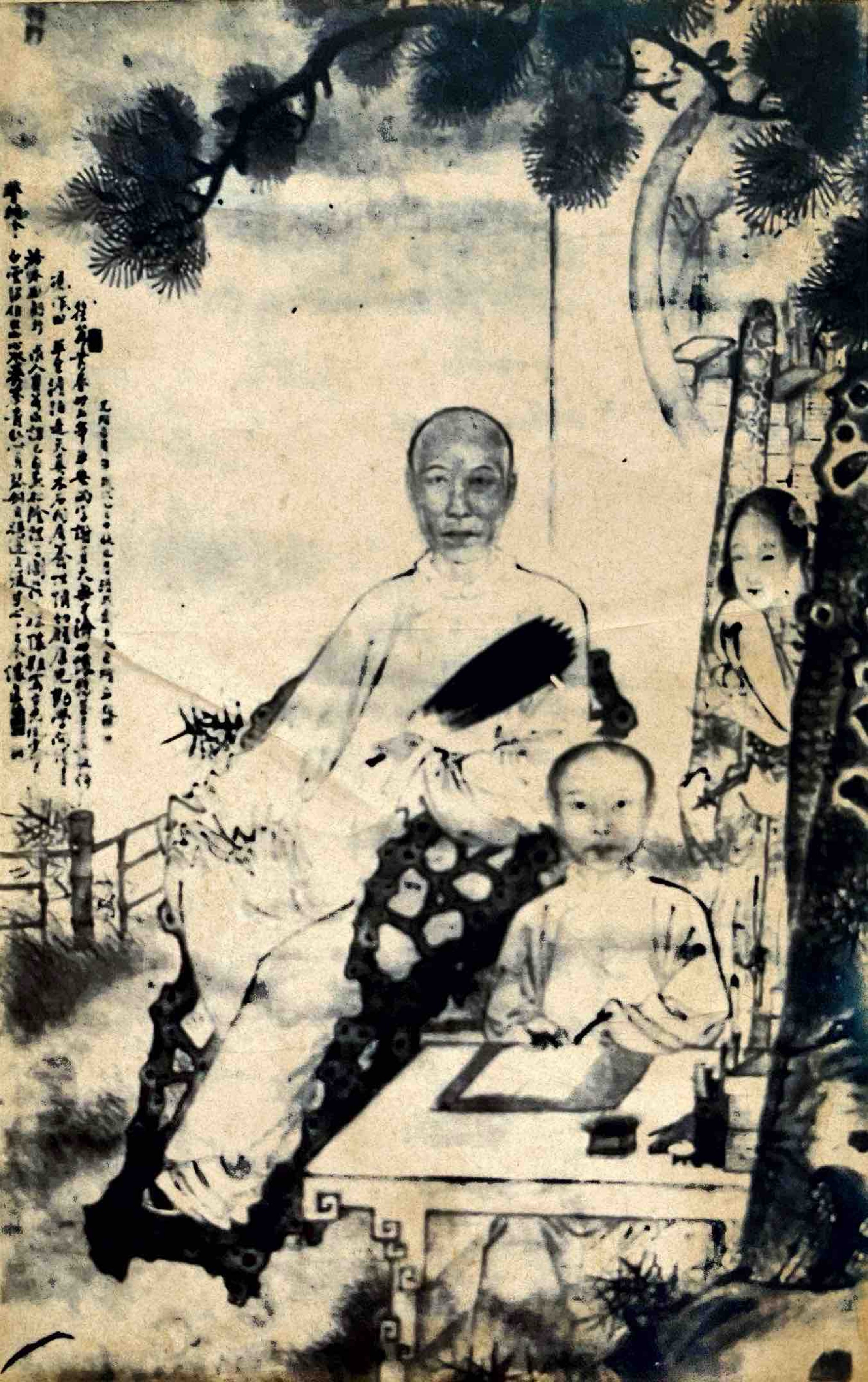 Xu Dazhang (Xu Beihong’s father), Coaching the son, 1901
