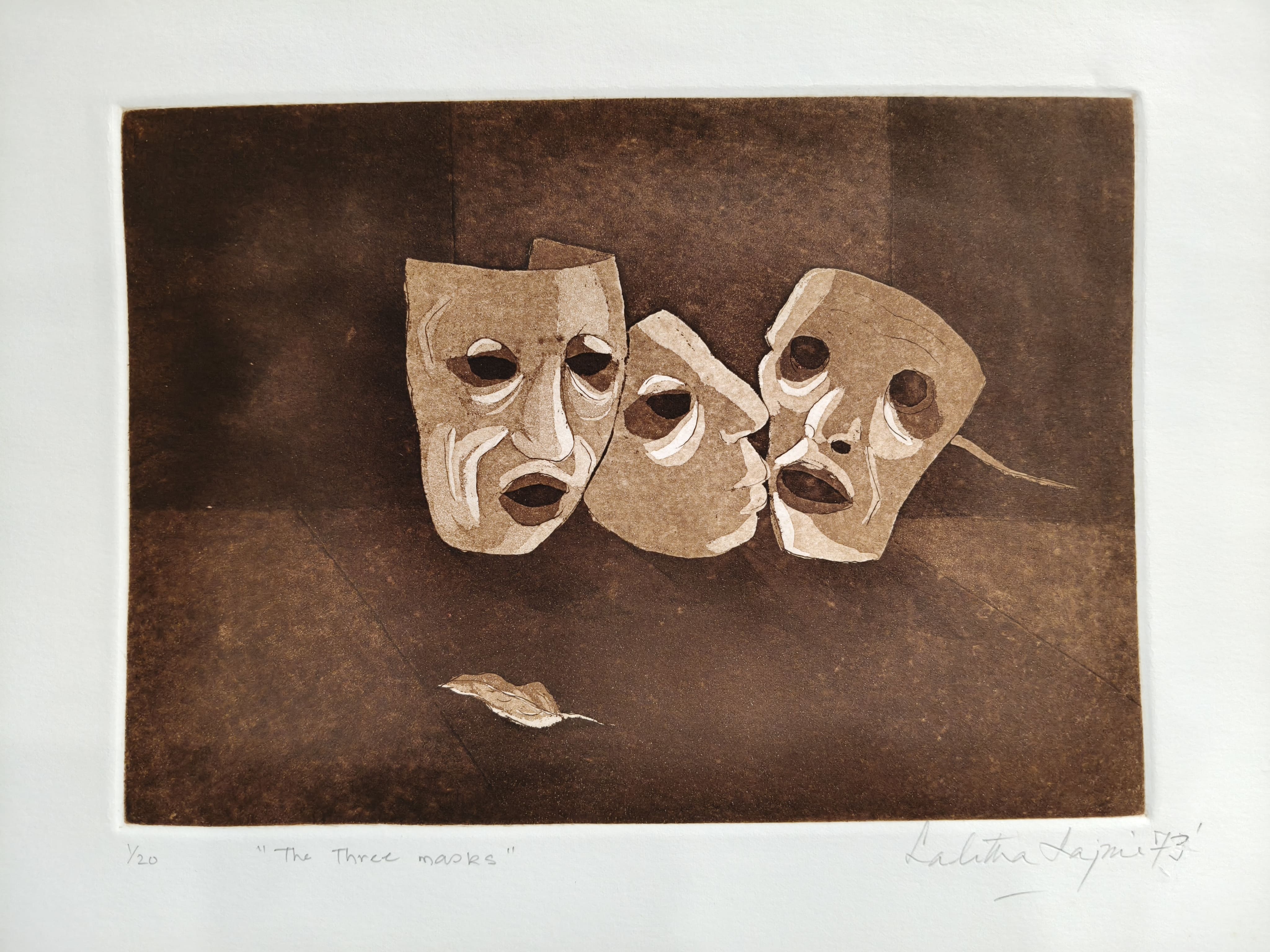 Lalitha Lajmi Three Masks 1973 