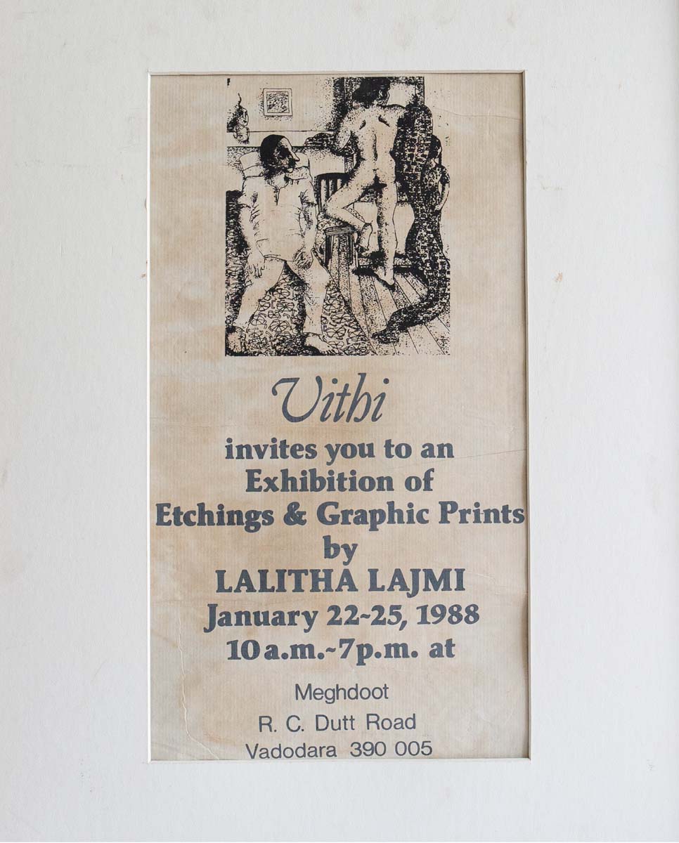 Lalitha Lajmi Vithi Exhibition Vadodara 1988