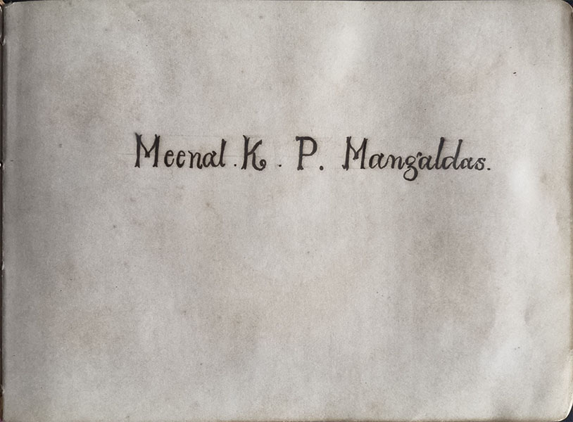 Meenal K.P. Mangaldas Cricket Autograph Book 1930s