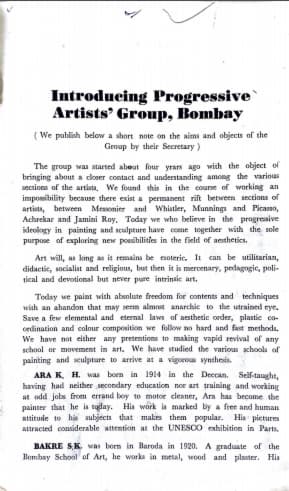 Joint Exhibition Progressive Artists Group Calcutta Group Page3 1950 