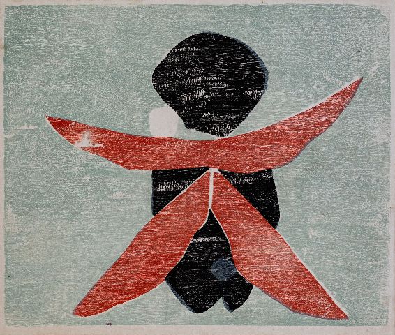 Somnath Hore Woodcut 1960